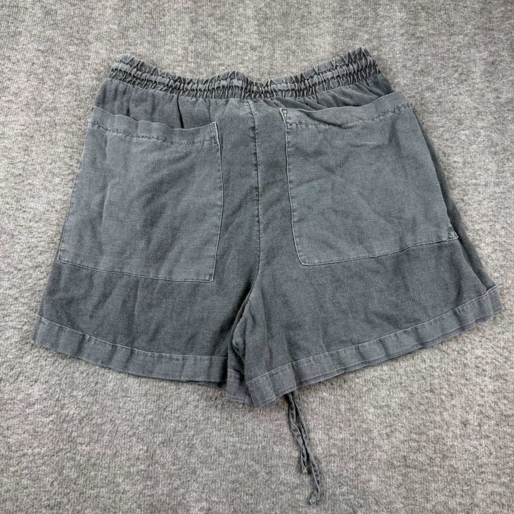 Universal Thread Shorts Womens Small Gray Linen Blend Drawstring Casual Cuffed - Picture 8 of 8